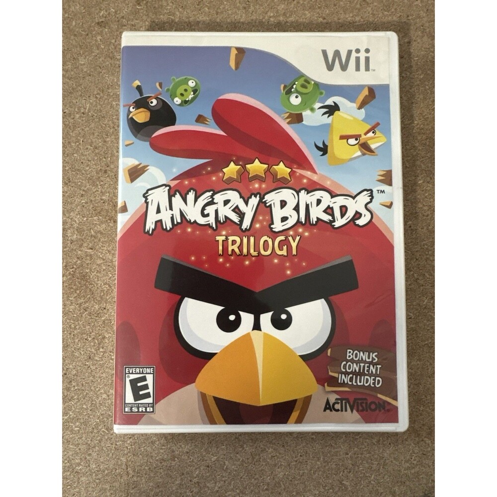 Angry Birds Trilogy (Nintendo Wii, 2013) CIB Complete in Box